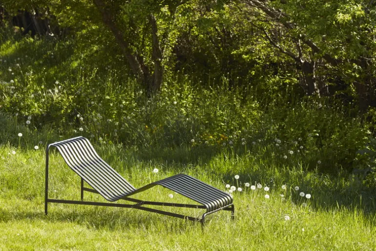 HAY Palissade chaise longue, anthracite