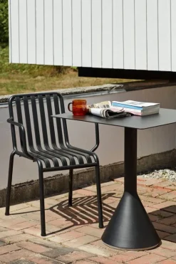 HAY Palissade Cone table, 65 x 65 cm, antracite