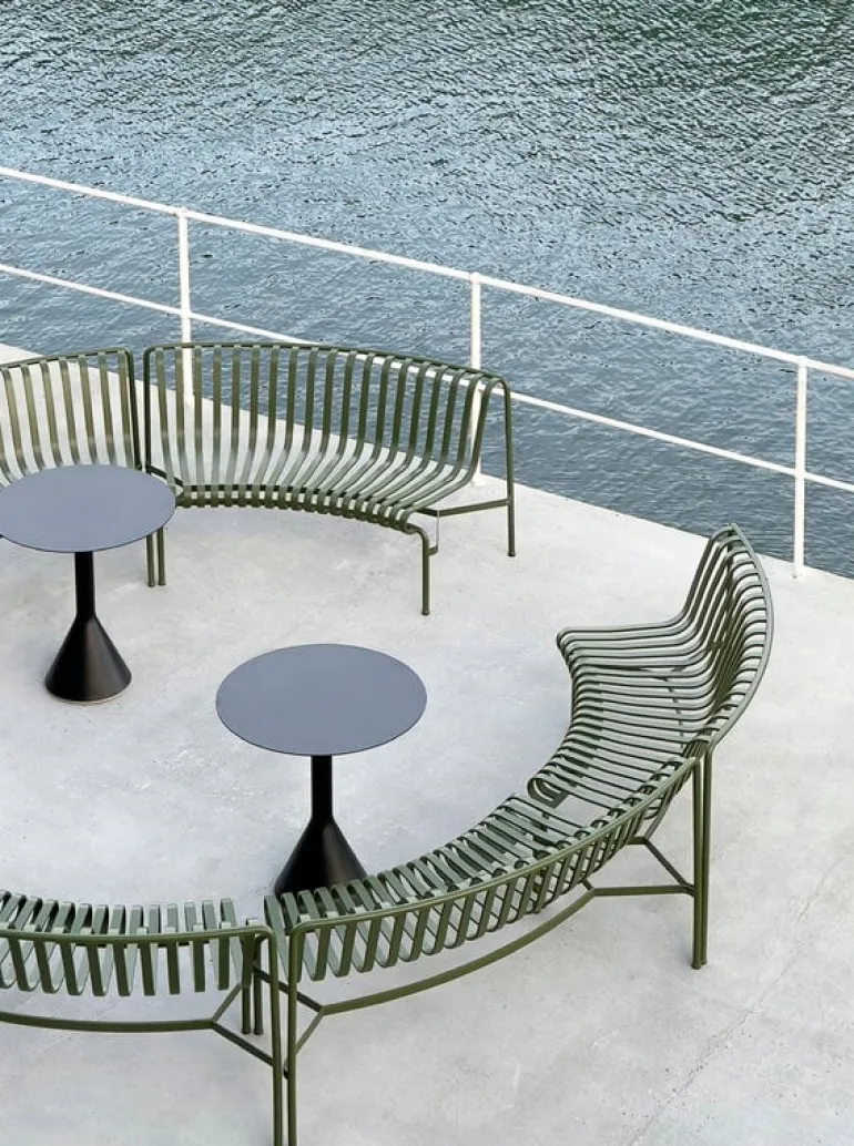 HAY Palissade Cone table, 70 cm, anthracite