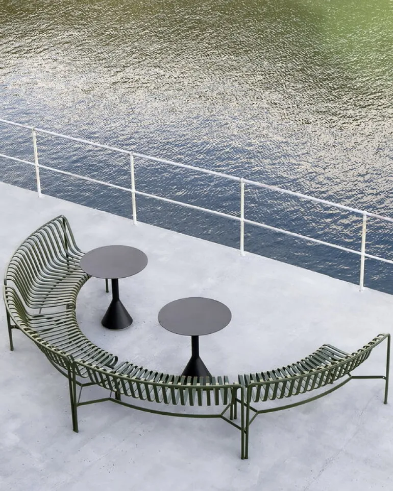 HAY Palissade Cone table, 70 cm, anthracite