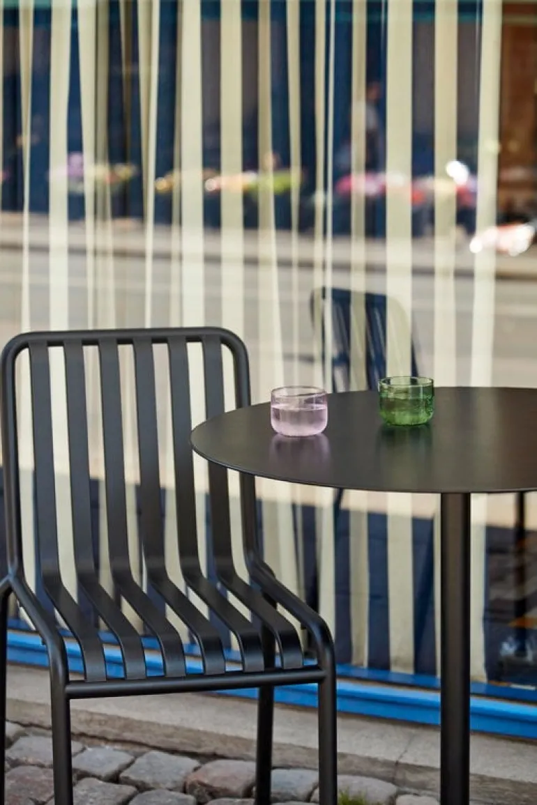 HAY Palissade Cone table, 70 cm, anthracite