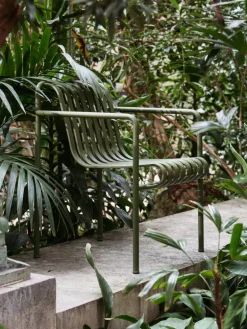 HAY Palissade dining armchair, olive