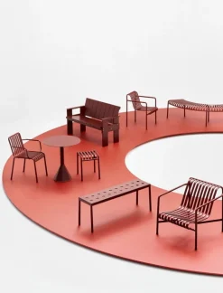 HAY Palissade dining armchair, iron red