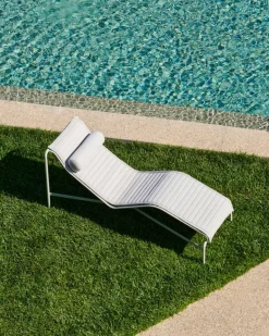 HAY Palissade headrest cushion for chaise longue, sky grey