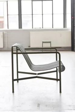 HAY Palissade lounge chair, low, olive