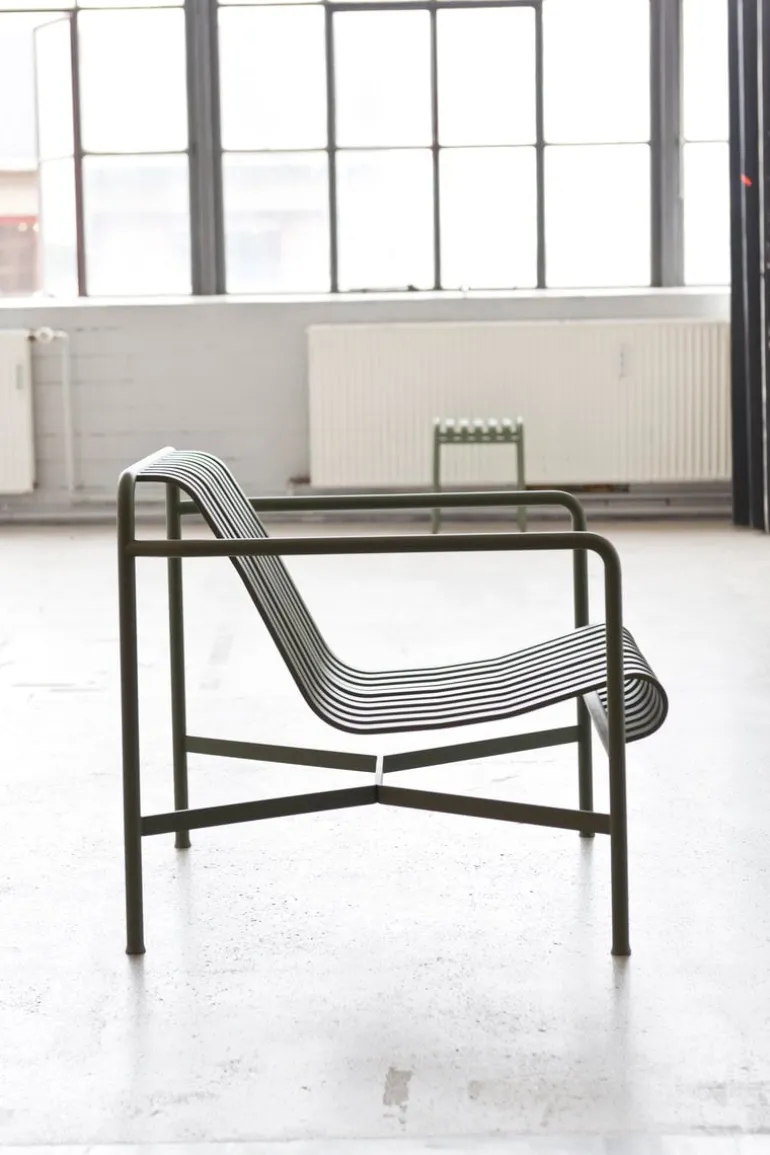 HAY Palissade lounge chair, low, olive