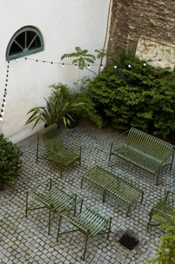 HAY Palissade lounge chair, low, olive