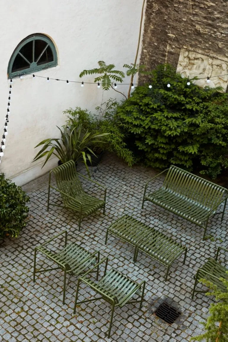 HAY Palissade lounge chair, low, olive