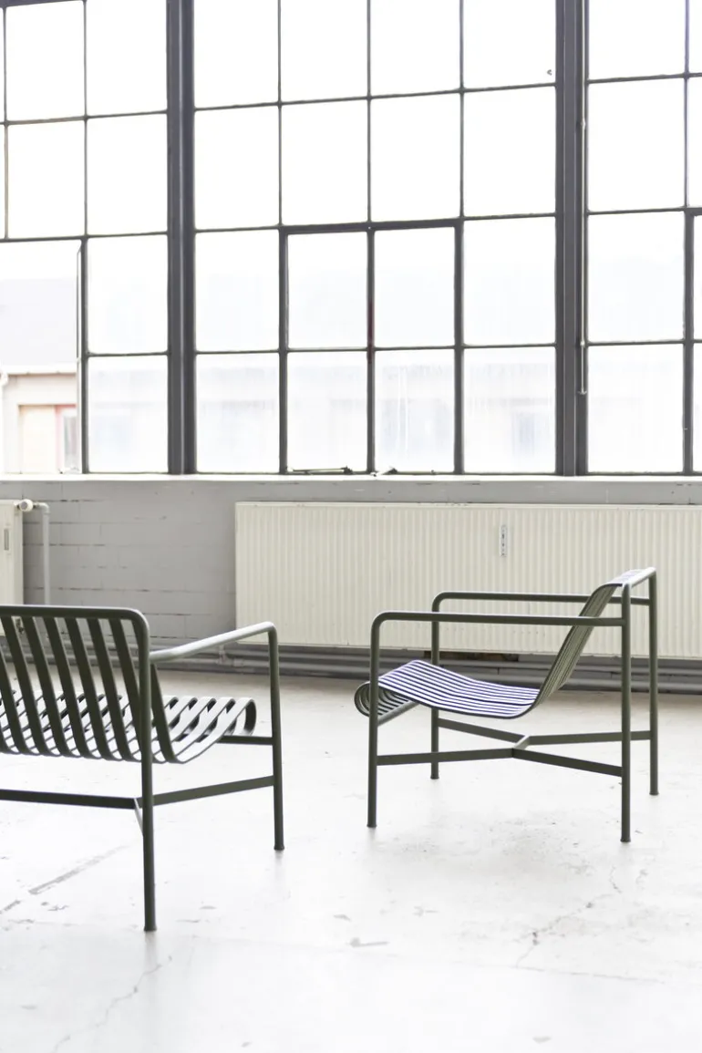 HAY Palissade lounge chair, low, olive