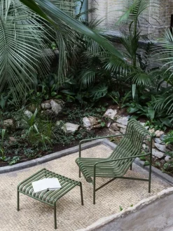 HAY Palissade lounge chair, high, olive