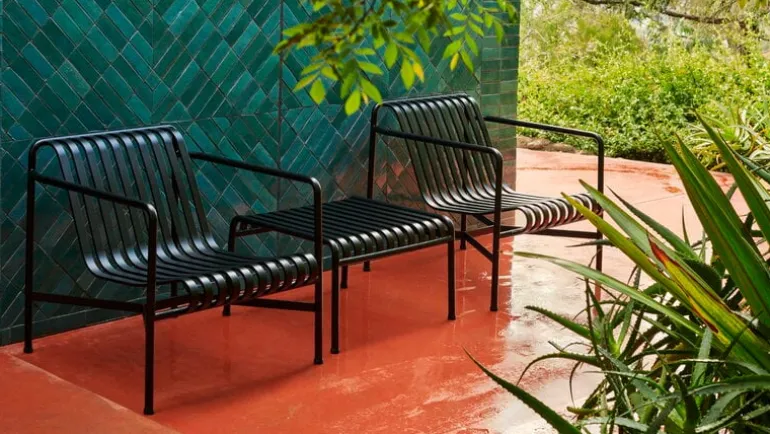 HAY Palissade lounge chair, low, anthracite