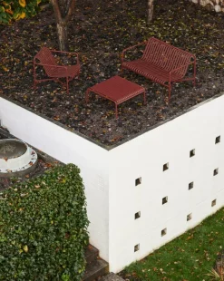 HAY Palissade lounge chair, low, iron red