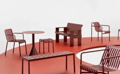 HAY Palissade lounge chair, low, iron red