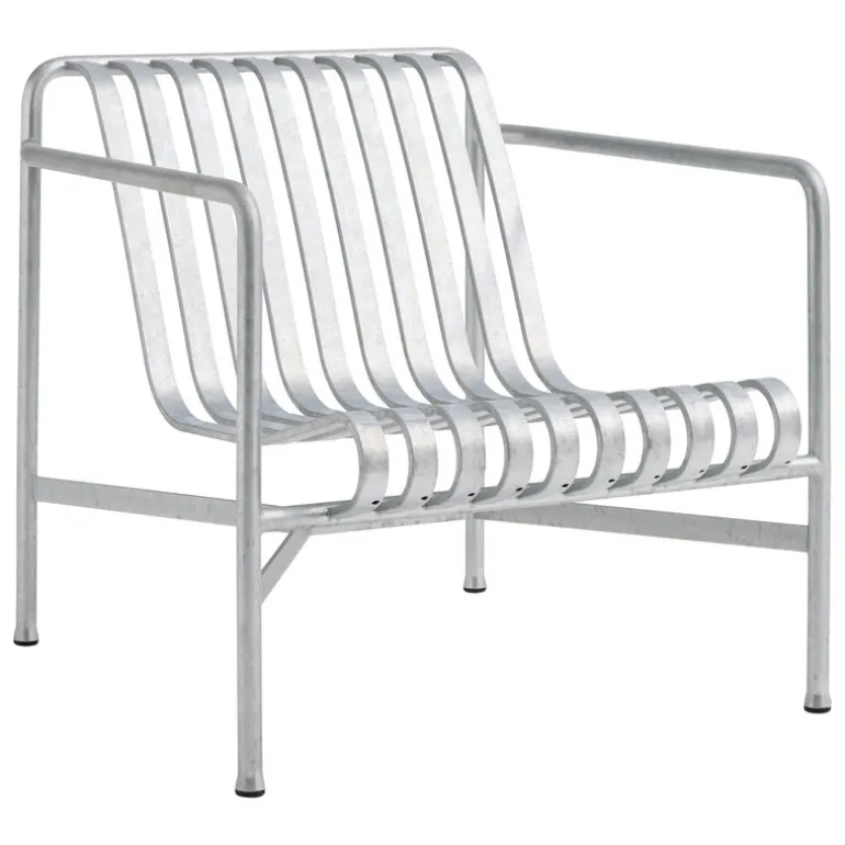 HAY Palissade lounge chair, low, hot galvanised