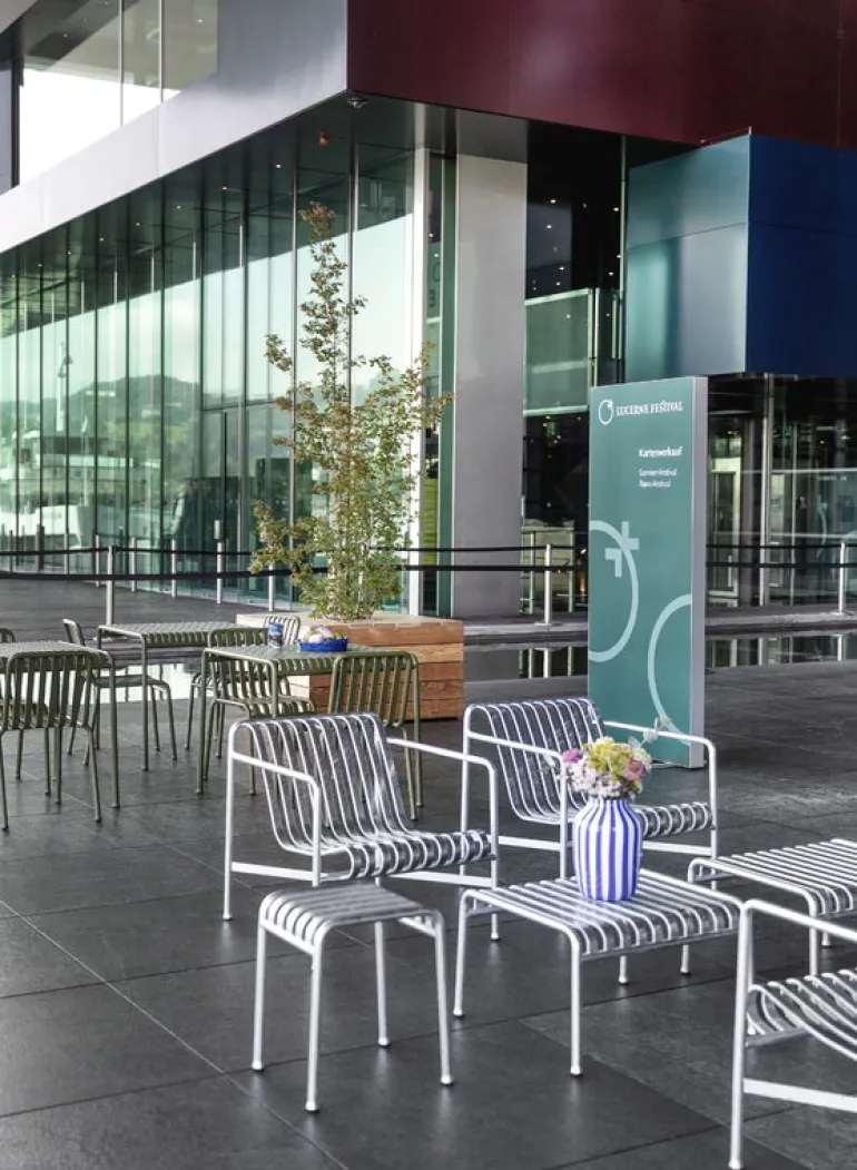 HAY Palissade lounge chair, low, hot galvanised