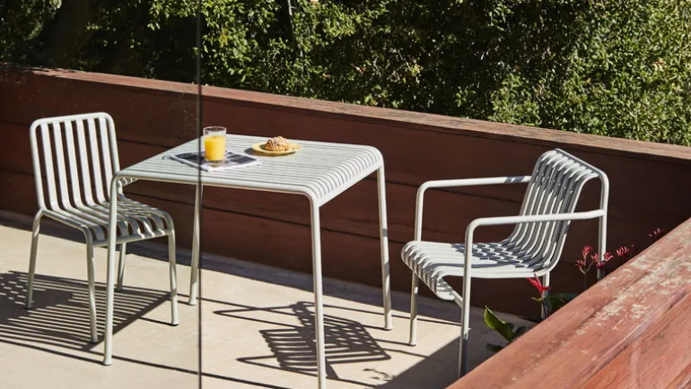 HAY Palissade lounge chair, low, hot galvanised