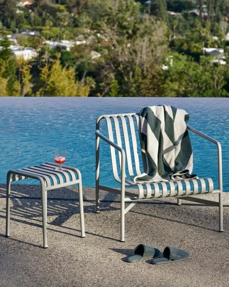 HAY Palissade lounge chair, low, sky grey