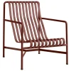 HAY Palissade lounge chair, high, iron red