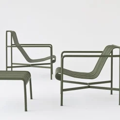 HAY Palissade lounge chair, high, sky grey