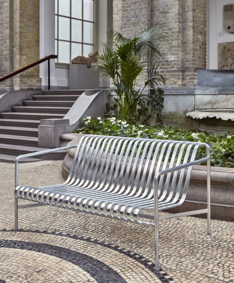 HAY Palissade lounge sofa, hot galvanised