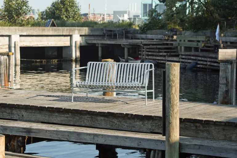 HAY Palissade lounge sofa, hot galvanised