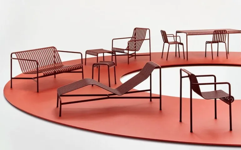 HAY Palissade lounge sofa, iron red