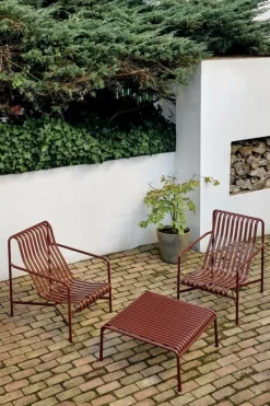 HAY Palissade low table, 81,5 x 86 cm, iron red