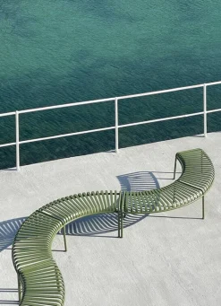 HAY Palissade Park bench, sky grey