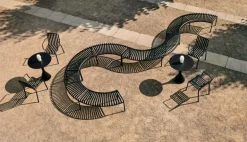 HAY Palissade Park bench, anthracite