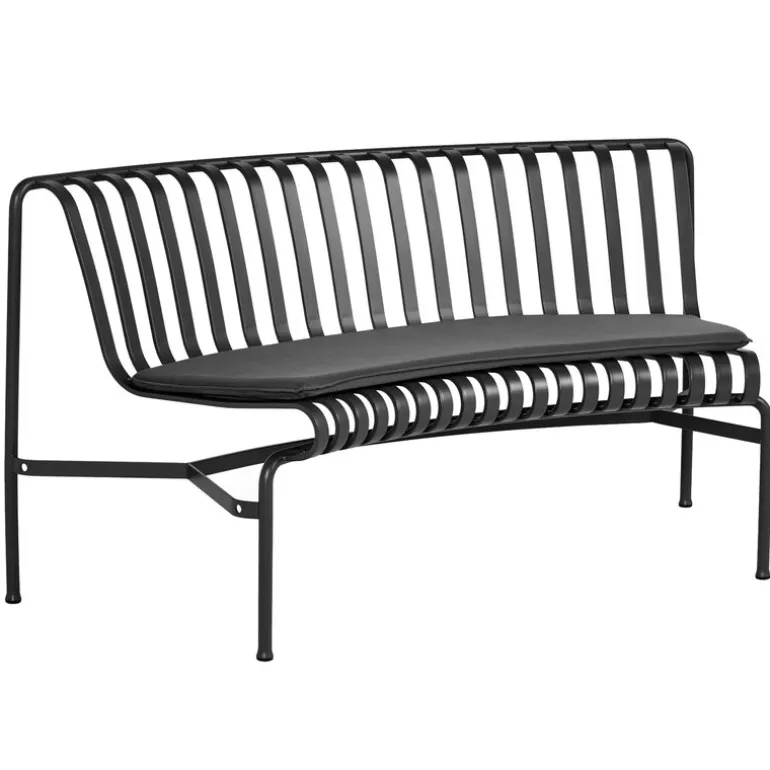 HAY Palissade Park dining bench cushion, in, 1 pc, anthracite