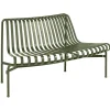 HAY Palissade Park dining bench add-on, out, olive