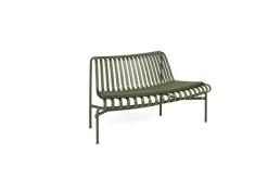 HAY Palissade Park dining bench add-on, out, olive