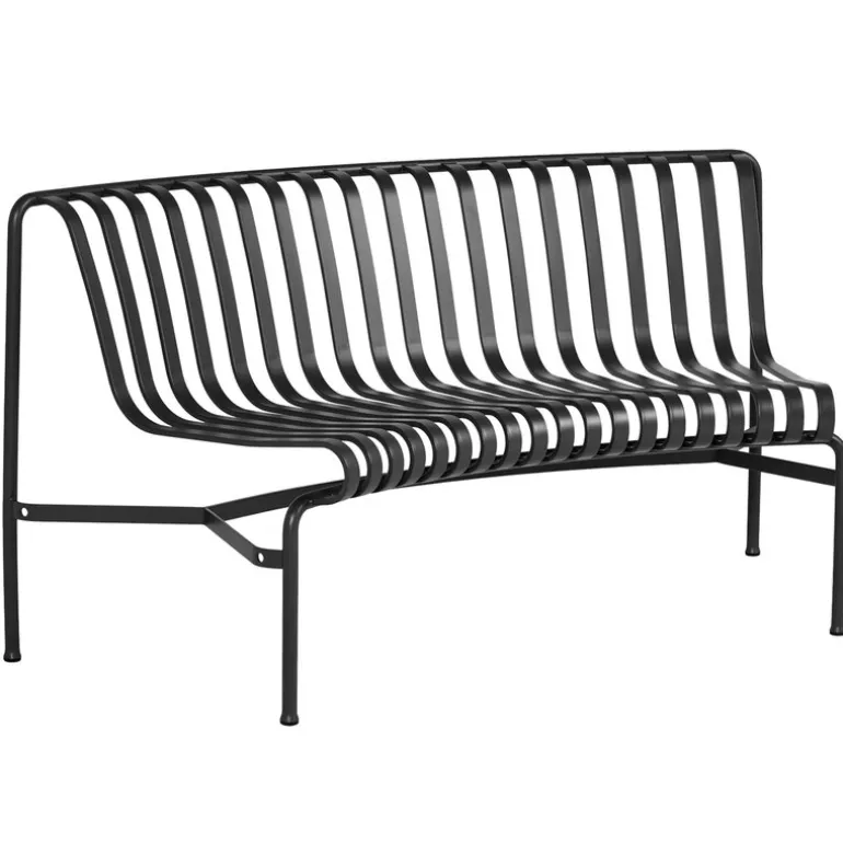 HAY Palissade Park dining bench add-on, in, anthracite