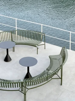 HAY Palissade Park dining bench add-on, in, anthracite