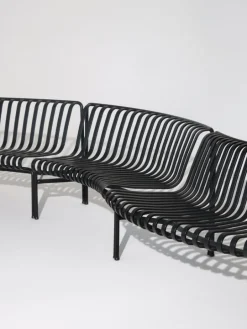 HAY Palissade Park dining bench add-on, in, anthracite