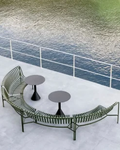 HAY Palissade Park dining bench add-on, in, anthracite