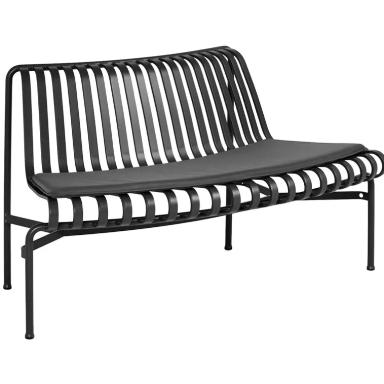 HAY Palissade Park dining bench cushion, out, 1 pc, anthracite