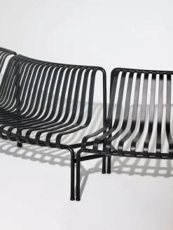 HAY Palissade Park dining bench, in-in, set of 2, sky grey