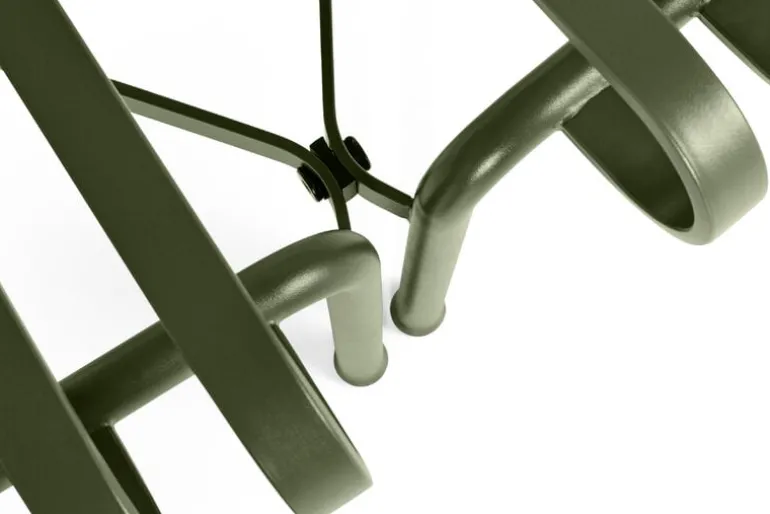 HAY Palissade Park dining bench, in-in, set of 2, sky grey