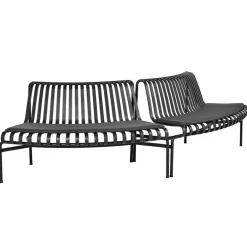 HAY Palissade Park dining bench cushion, out-out,set of 2,anthracite