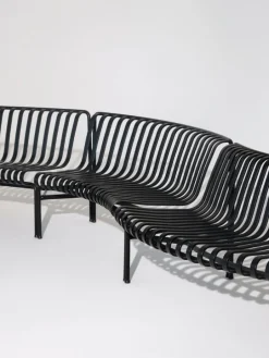 HAY Palissade Park dining bench add-on, out, anthracite