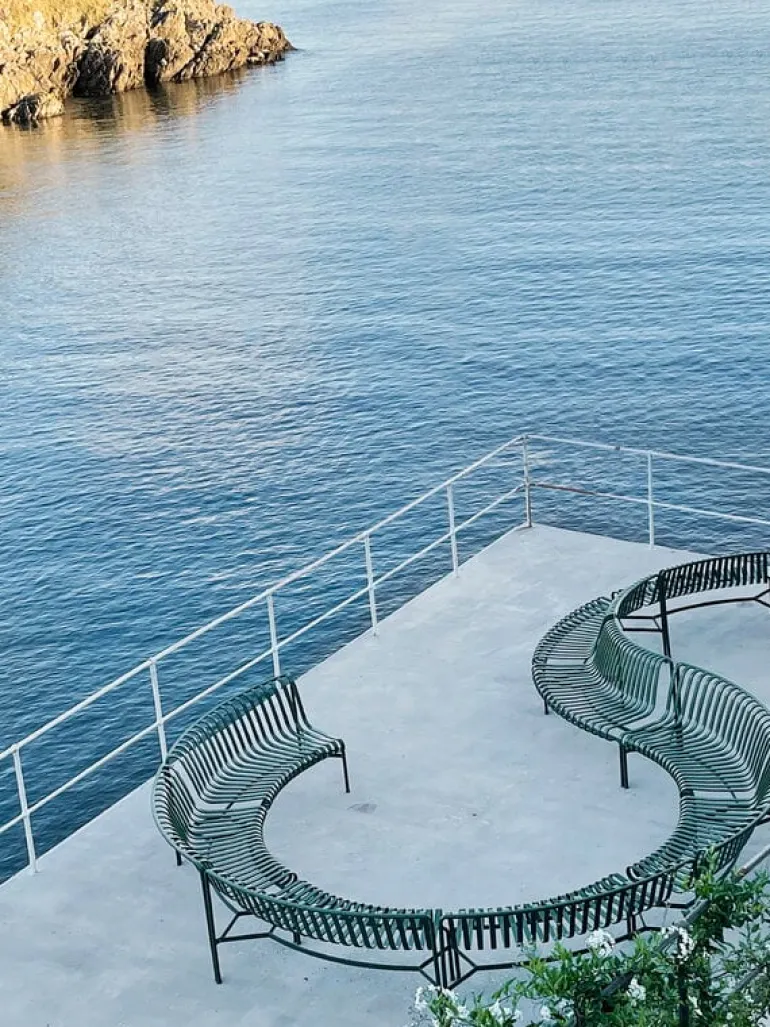 HAY Palissade Park dining bench add-on, in, olive