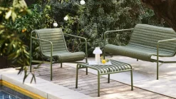 HAY Palissade Quilted cushion for low lounge chair, olive