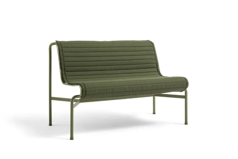 HAY Palissade Quilted cushion for dining bench, olive
