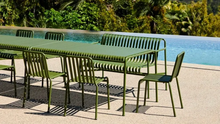 HAY Palissade table, 170 x 90 cm, olive