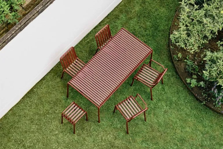 HAY Palissade table, 170 x 90 cm, iron red