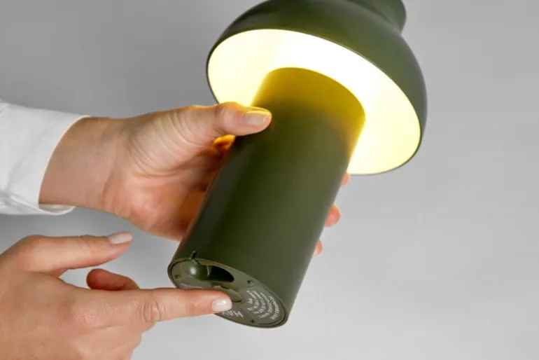 HAY PC Portable table lamp, olive