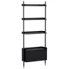 HAY Pier System 131 shelf, 1 column, PS black
