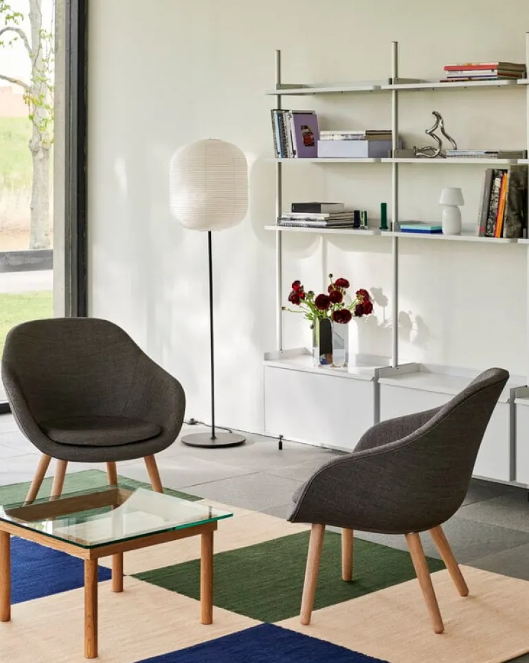 HAY Pier System 133 shelf, 3 columns, PS white - aluminium