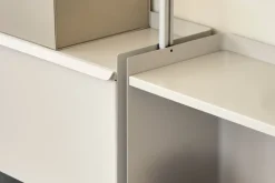 HAY Pier System 132 shelf, 2 columns, PS white - aluminium